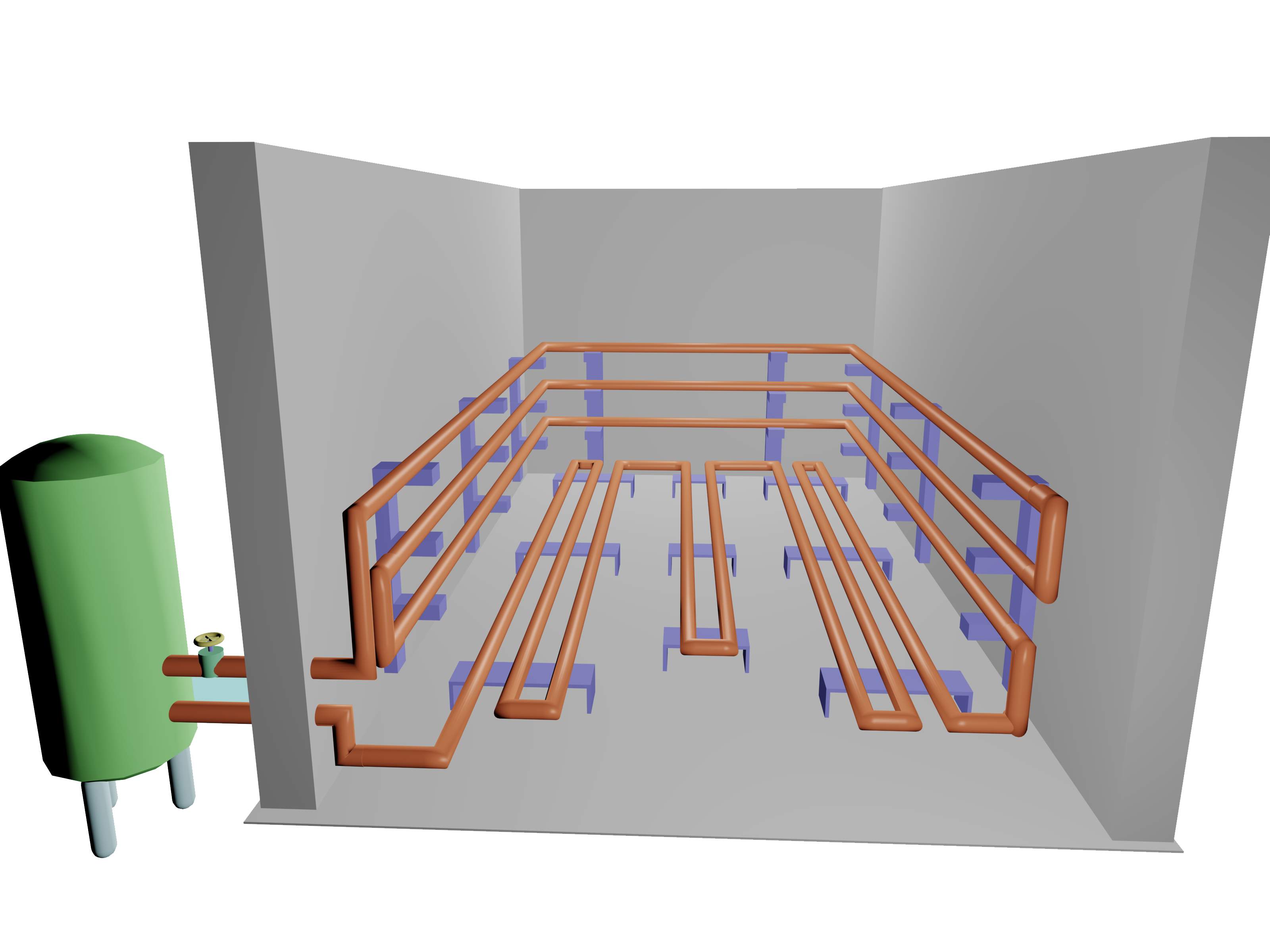 上海客戶烘房加熱示意圖 上海客戶烘房加熱示意圖